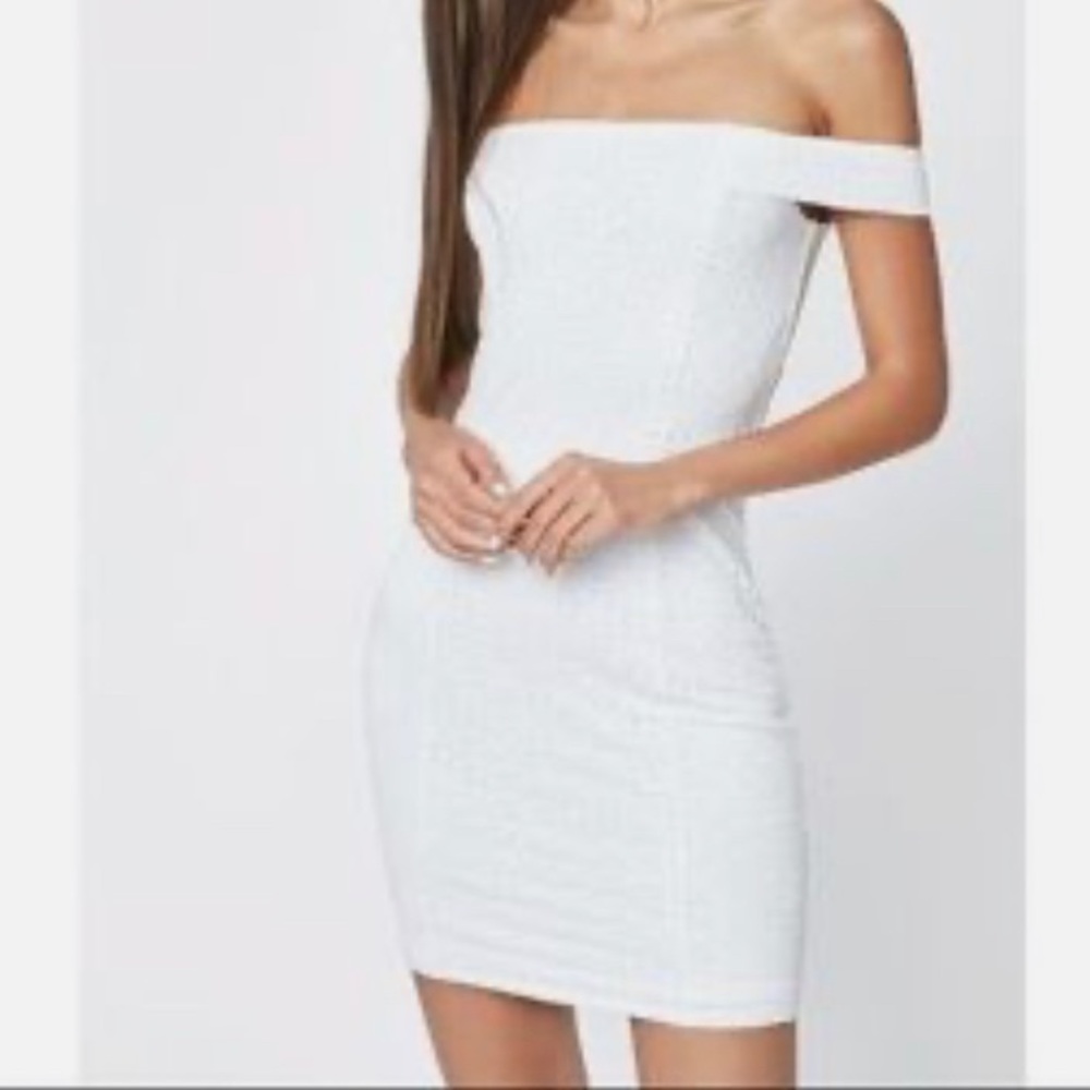 🖤LA Hearts Eyelet Mini Dress White